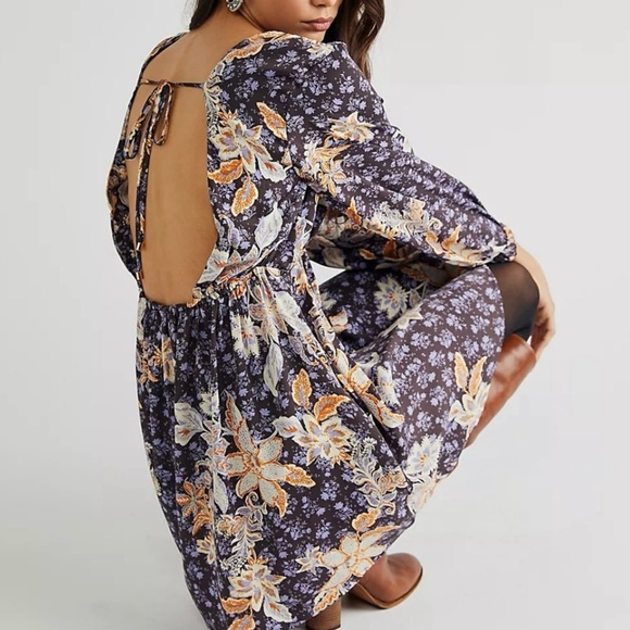 Free People Soli Long Sleeve Dress - - Picture 2 of 5